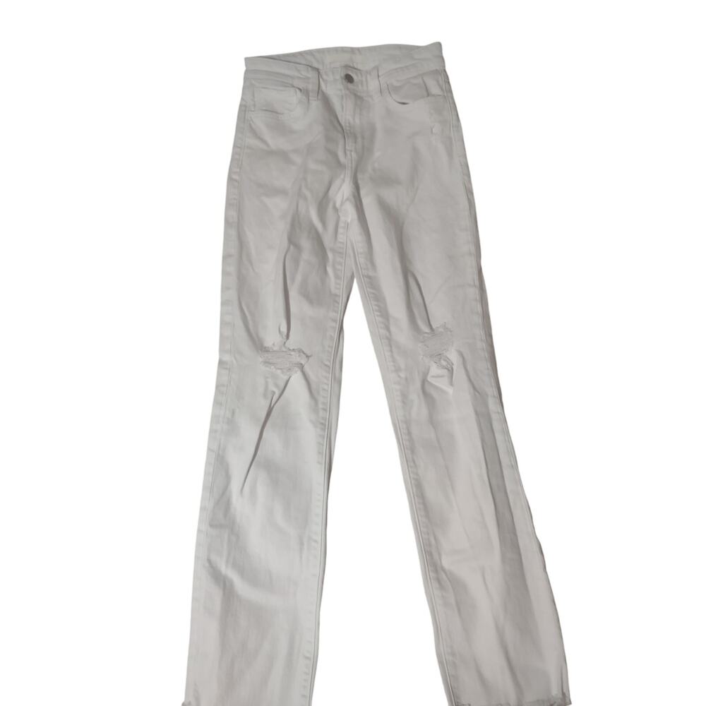 Joe's The Niki Mid Rise Boyfriend Jeans‎ White 25 Classic Preppy Casual